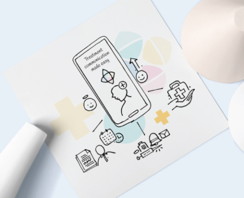Infographic illustrations for Mobihealth